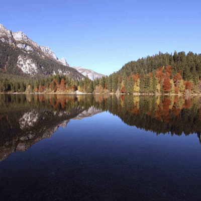 Lago di Tovel in autunno