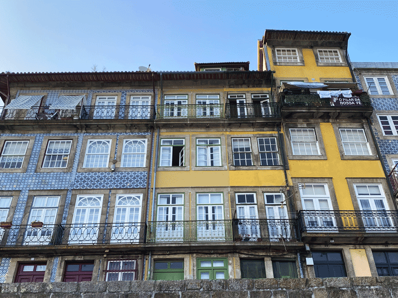 Itinerario da Lisbona a Porto